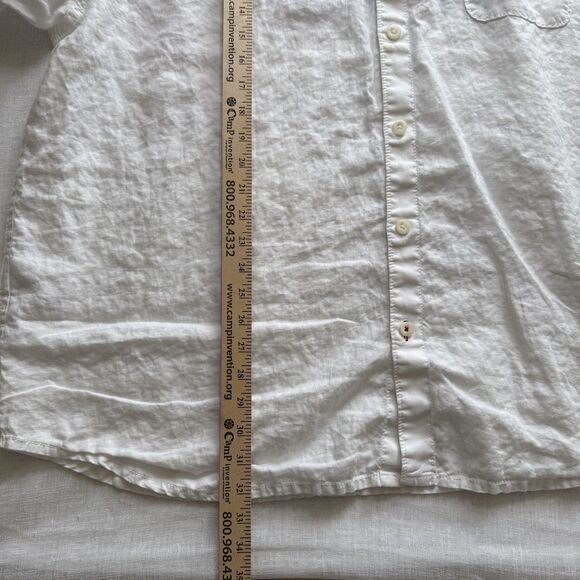 Tommy Bahama 100% Linen Long Sleeve White USA American Flag 1993 Shirt Mens 3XL - Picture 7 of 10